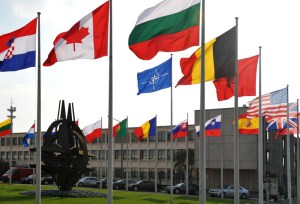 Flags of the 28 NATO member countries